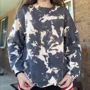 Custom bleach dyed crewneck